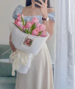 Bó hoa Tulip hồng
